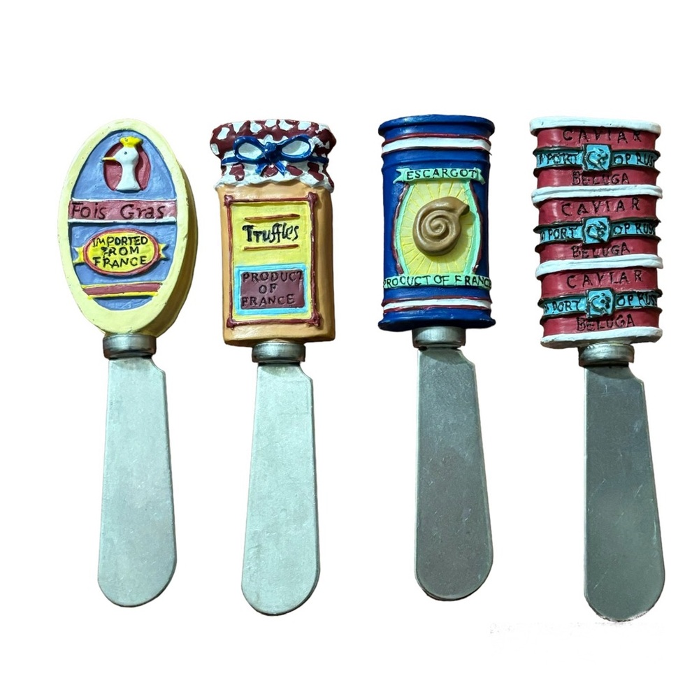 Cardinal Gourmet Spreaders Set of 4 France themed.